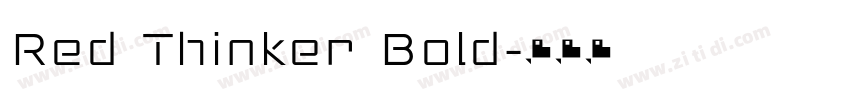 Red Thinker Bold字体转换